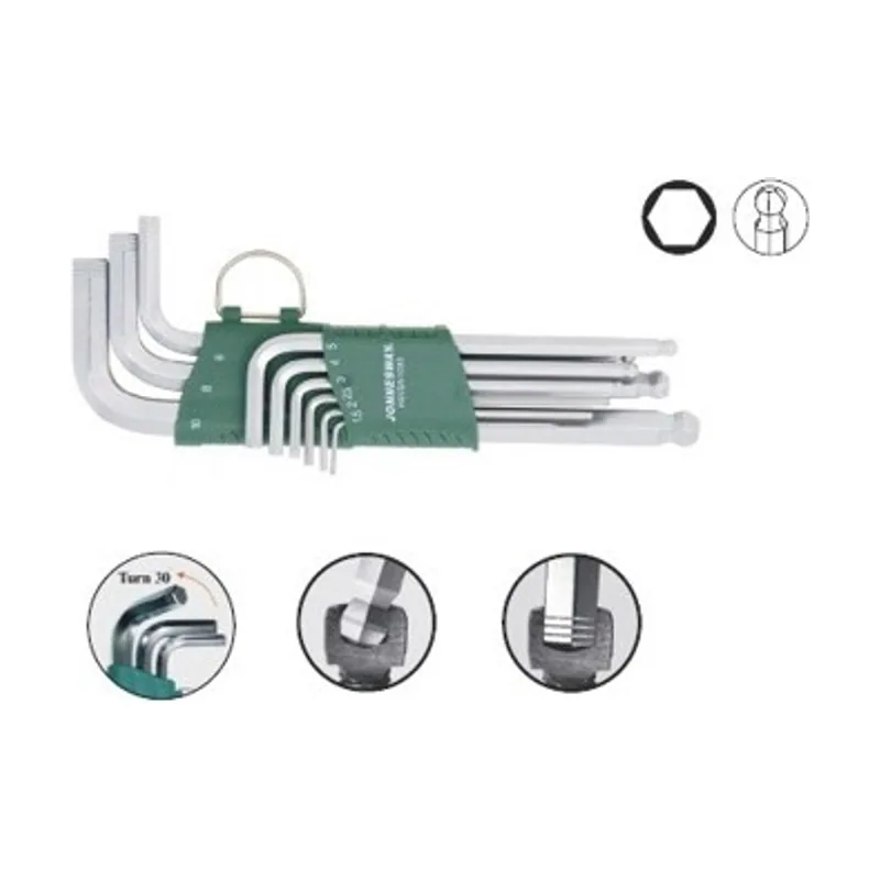 Jonnesway Juego de llaves Imbus H05SA109S