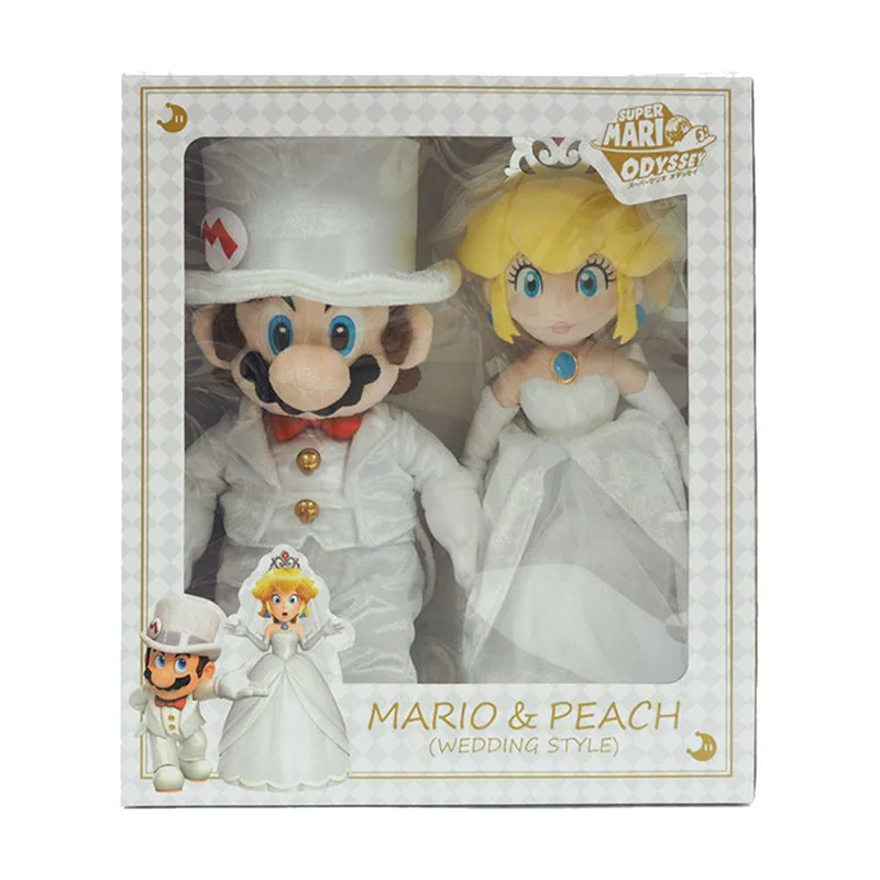 San-ei Peluches Mario y Peach Boda Super Mario Odyssey