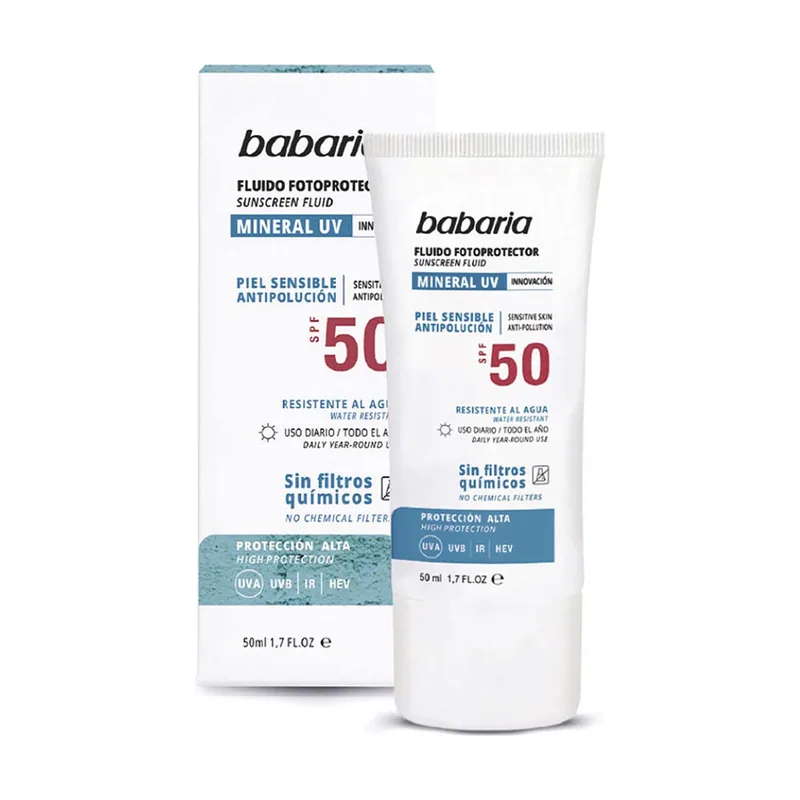 Babaria Protector solar pieles sensibles SPF50