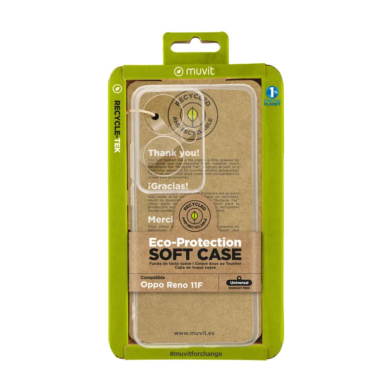 Muvit for change funda recycletek compatible con oppo reno 11f