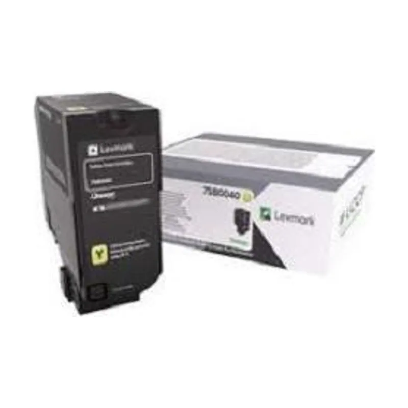 Lexmark 75B0040 Tóner de láser 10000páginas Amarillo tóner y cartucho láser