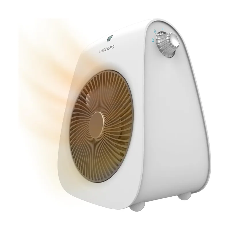 Cecotec Calefactor Eléctrico ReadyWarm 2000 Max Force White,Termoventilador 2000 W de potencia