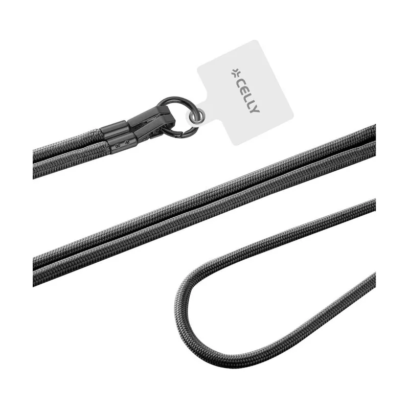 Celly Freedom Neck Chain LACCIO DA Collo per IN Nylon Nero Marca