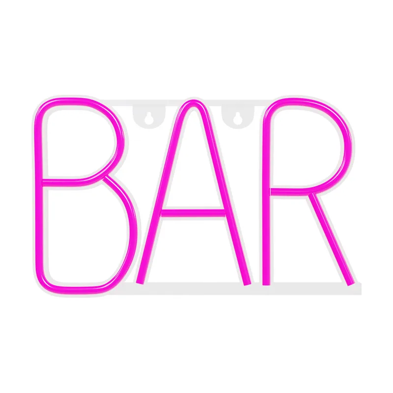 Forever Luz neón Led BAR pink Bat+USB