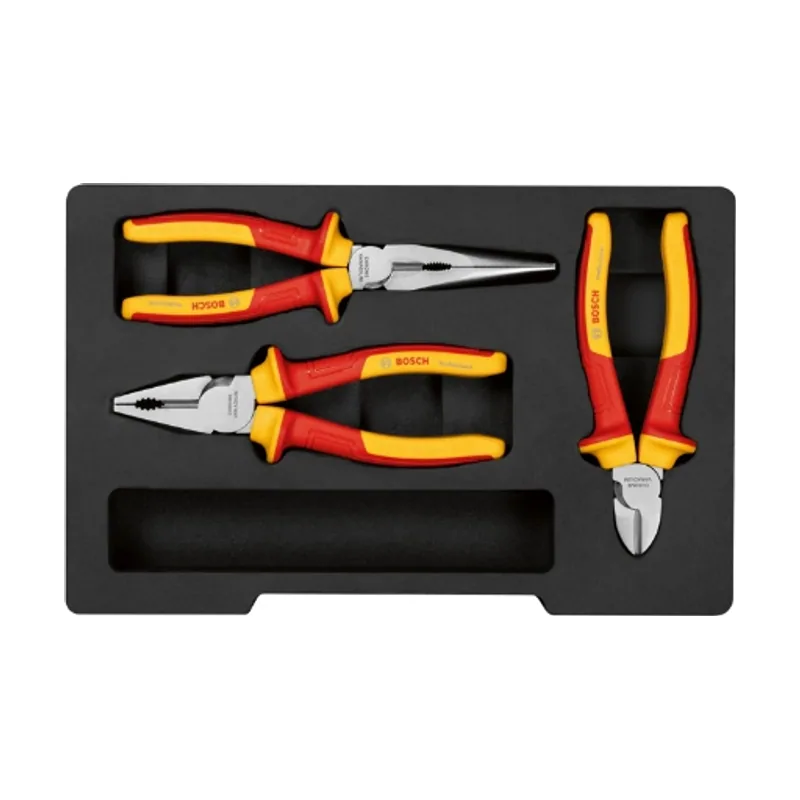 Bosch Professional juego de alicates VDE 3 piezas