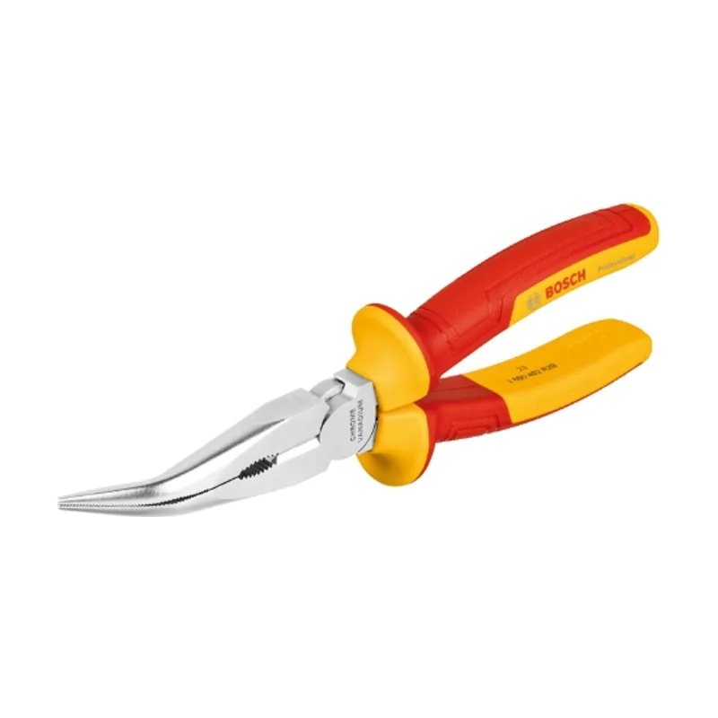 Bosch Professional alicate de punta larga curvada de 40° VDE de 200 mm (certificado hasta 1000 V