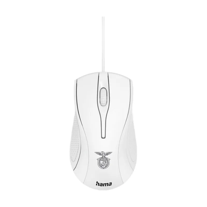 Hama Ratón óptico con cable MC-200 Benfica 3 Botones Rueda Desplazamiento