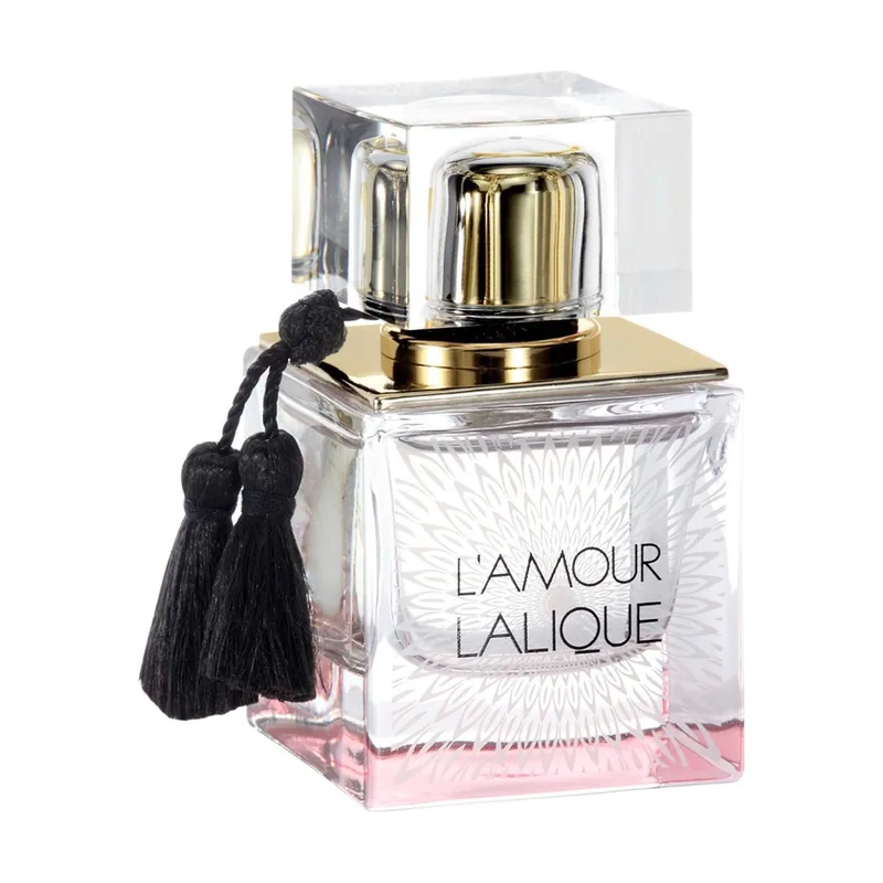 Lalique Perfume para mujer L'Amour eau de parfum aroma floral y sensual notas de jazmín y sándalo frasco elegante ideal para llevar siempre