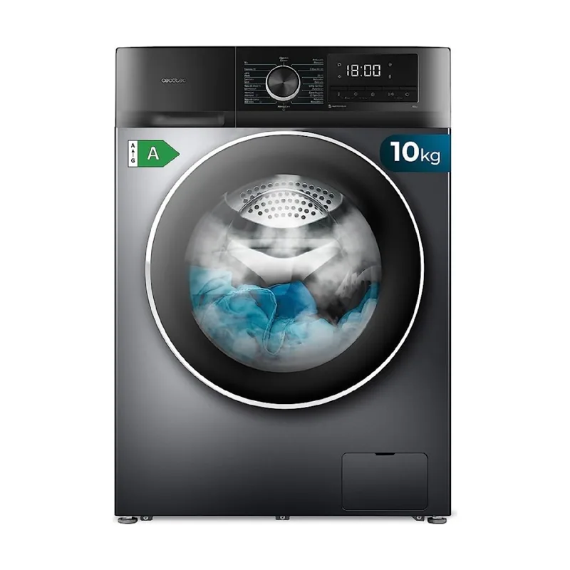Cecotec Lavadora 10Kg de Carga Frontal Bolero Dresscode 10500 Inverter Steel A. 1950W