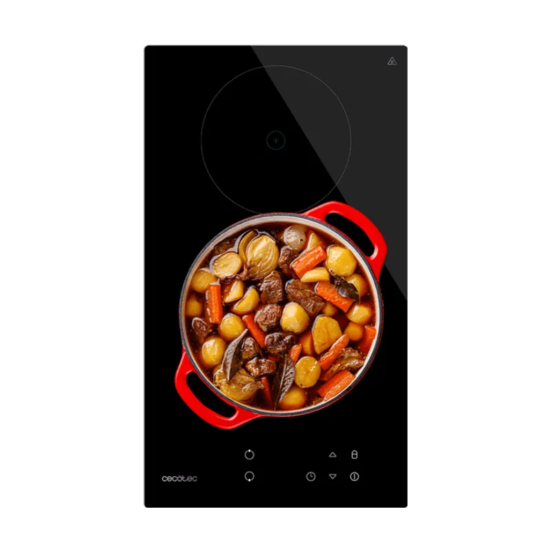 Cecotec Placa de Vitrocerámica Compacta 2 Fuegos Bolero Squad V 2001. Potencia Máxima