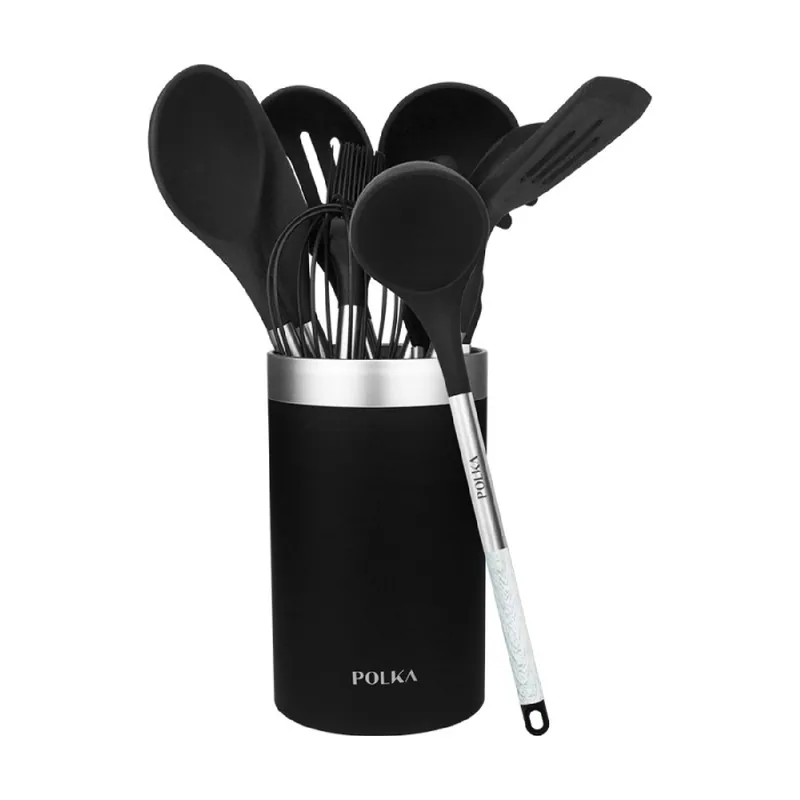 Cecotec Utensilios de Cocina de Silicona Polka Excellence Force. Set de 9 piezas