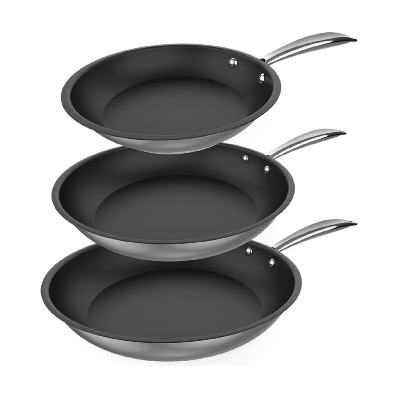 Cecotec Set de Sartenes Polka Classy 20-24-28 Bucket Set Steel Diámetro 20-24-28 cm
