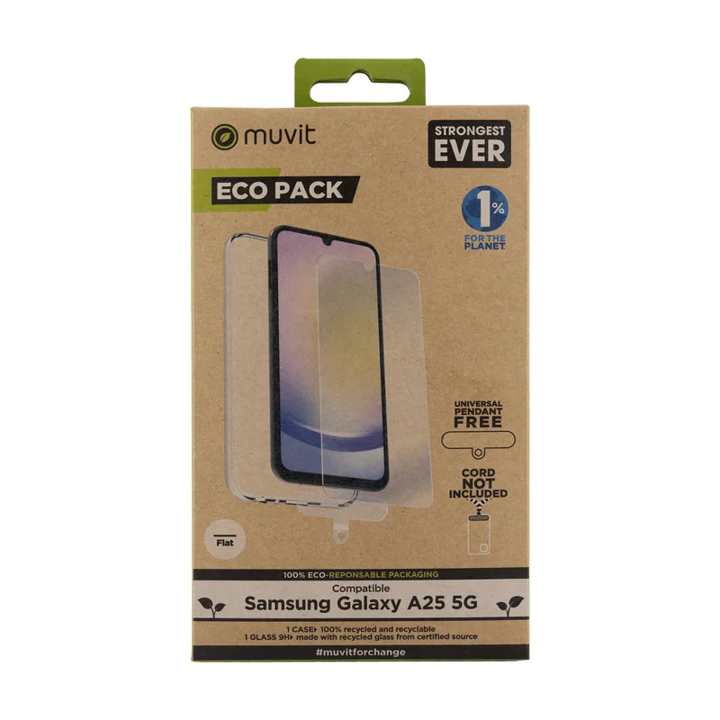 Muvit for change funda compatible con samsung galaxy a25 5g + protector