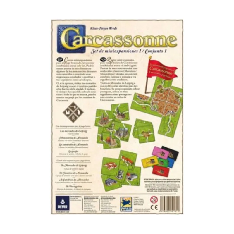 Devir Carcassone Set de Miniexpansiones 1 Necesita el