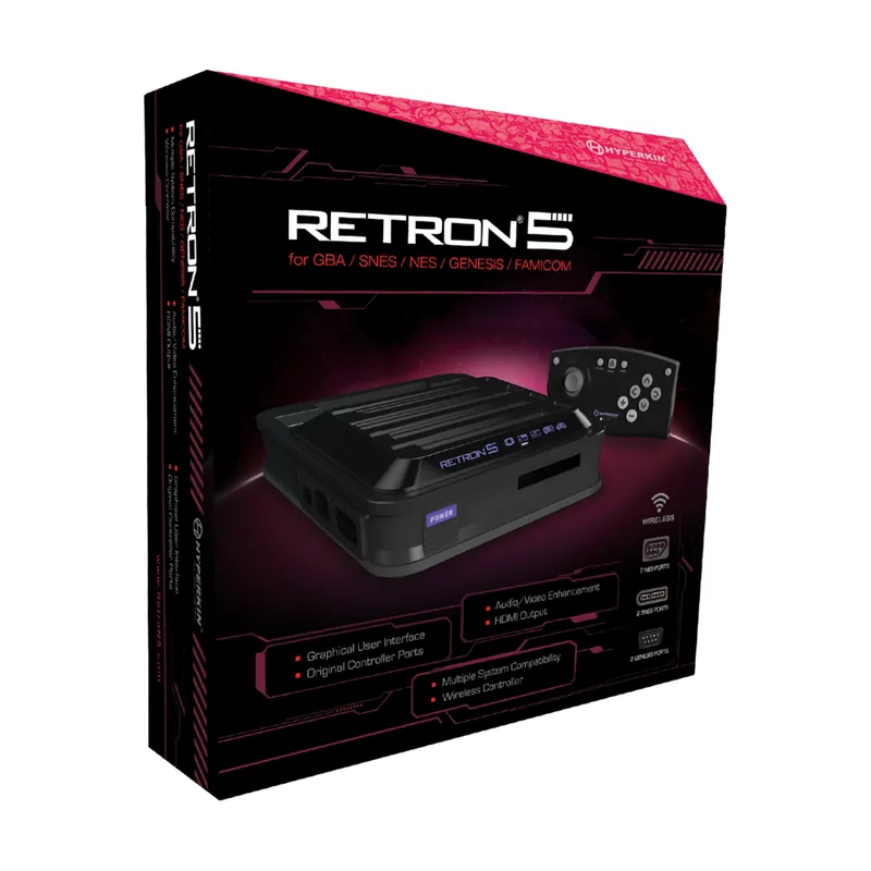Hyperkin Retron 5 Negra + Mando