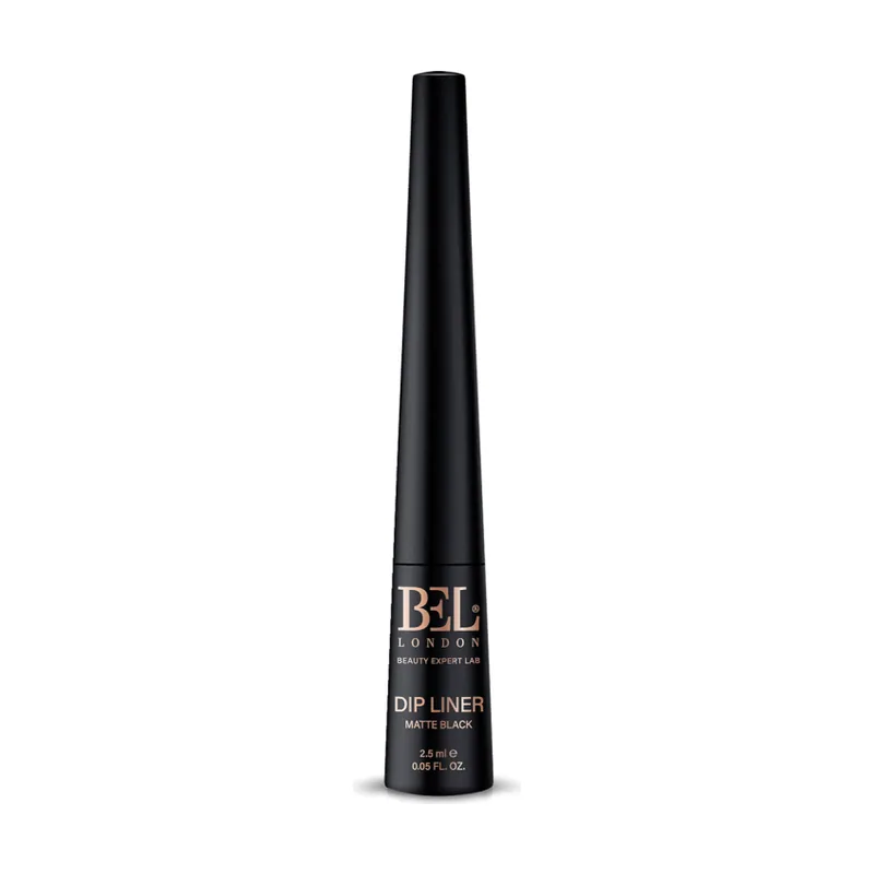 BEL BL Dipliner Delineador de ojos negro profundo con acabado mate premium y 75% ingredientes naturales