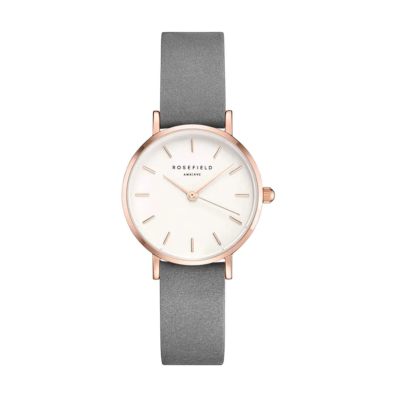 Rosefield Small Edit Reloj para Mujer Analógico de Cuarzo con Brazalete de Piel de Vaca 26WGR-264