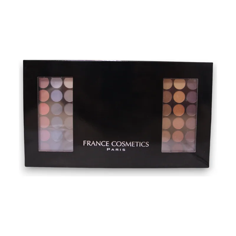 France cosmetics Compact Styler Paleta de maquillaje Xl sombra de ojos 72 x 0,48 g + rubor 12 x 1,6 g + lápiz labial 24 x 0,24 g + brillo de labios 24 x 0,24 g + lápiz de ojos 2 x 0,76 g