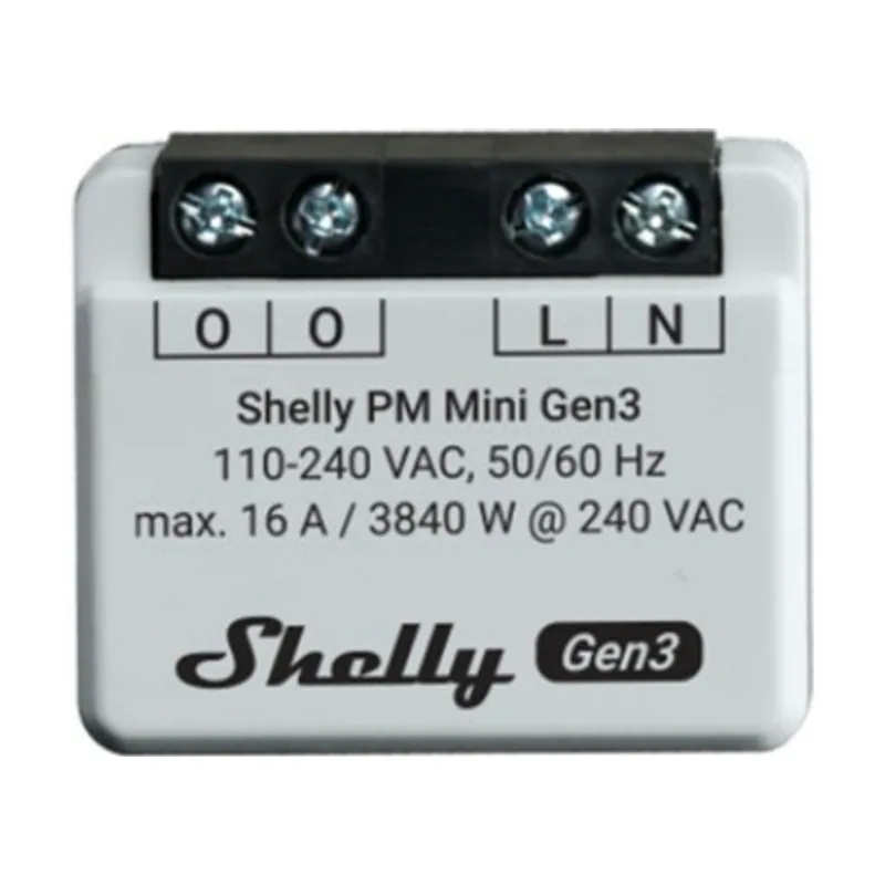 Shelly PM Mini Gen3 interruptor