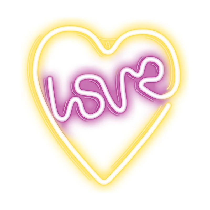 Forever Light Love Heart Decorative Led Light One Size
