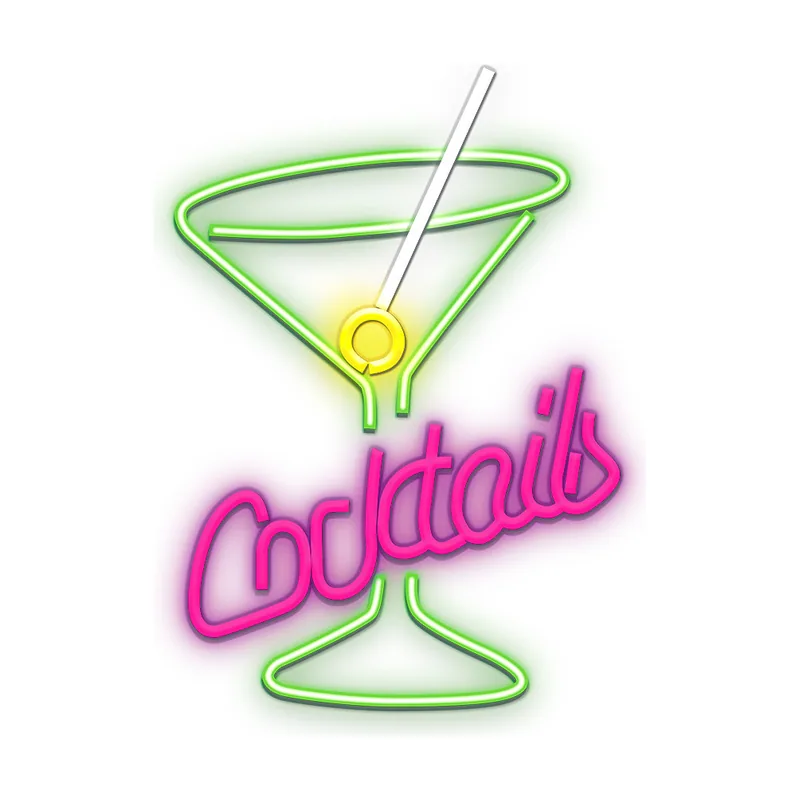 Forever neon plexi led cocktails