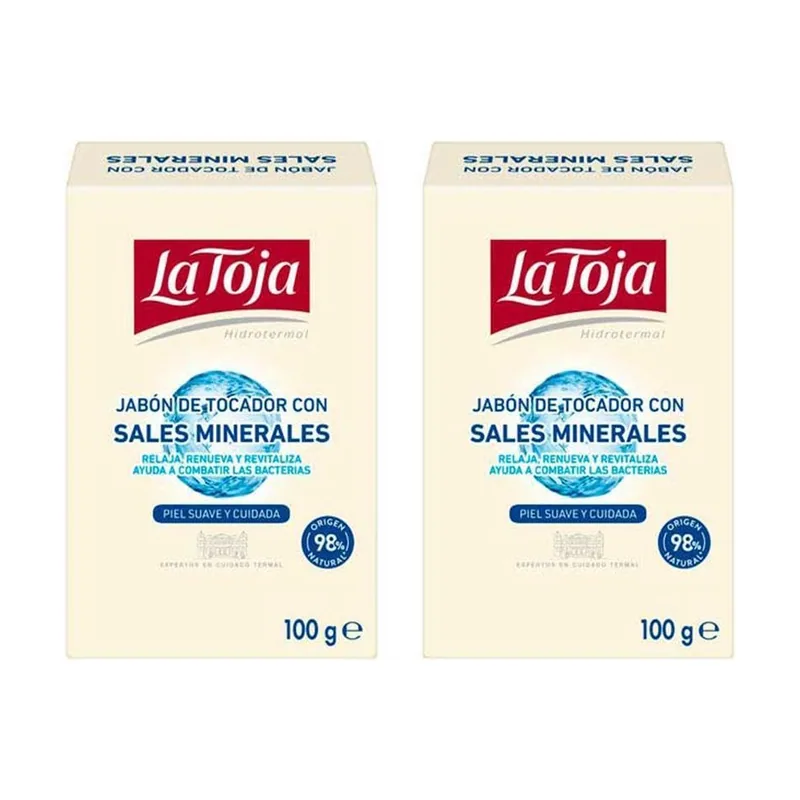 La Toja Jabón de Manos HIDROTERMAL 100 g 2 Unidades