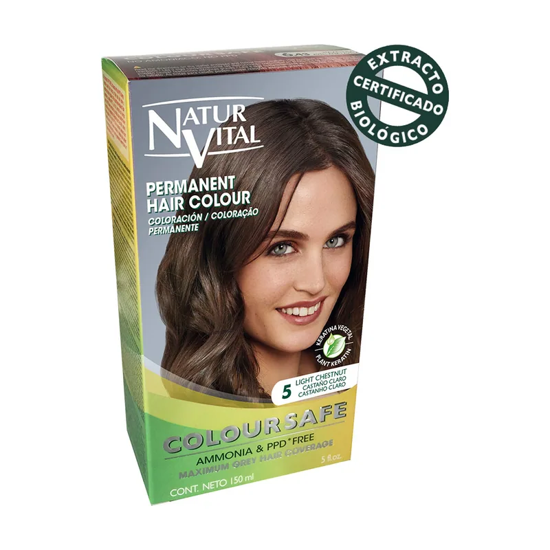Natur Vital NaturVital Coloursafe Tinte Permanente Tono 5 Castaño