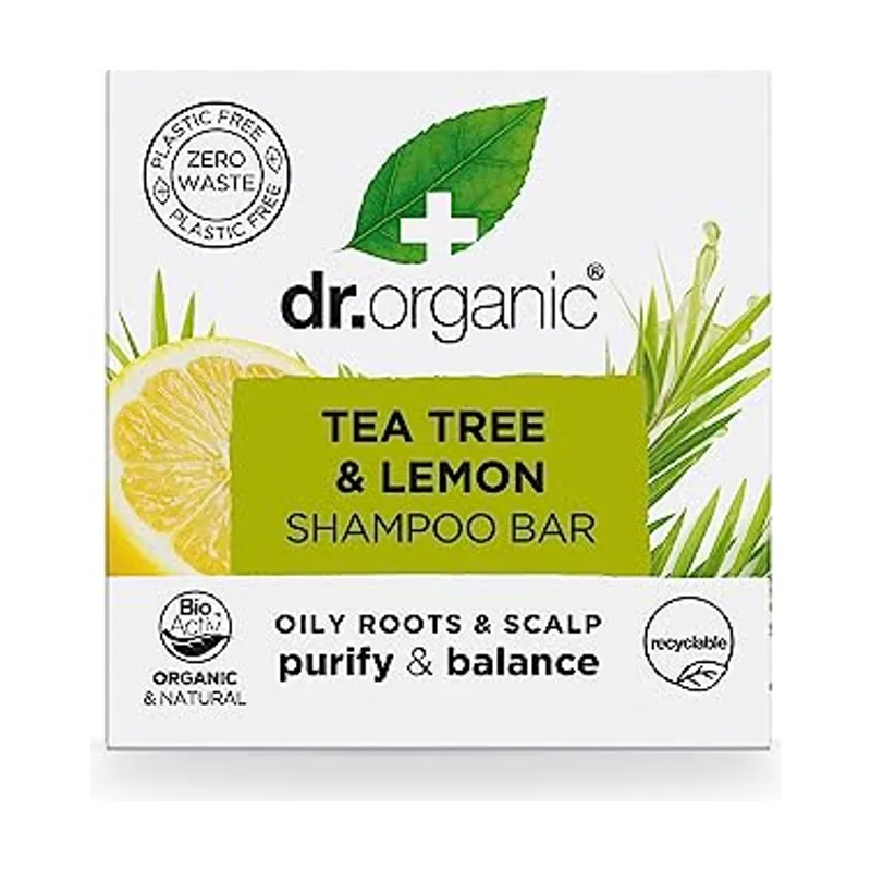 Dr. Organic Champú Sólido Dr.Organic Tea Tree and Lemon 75 g