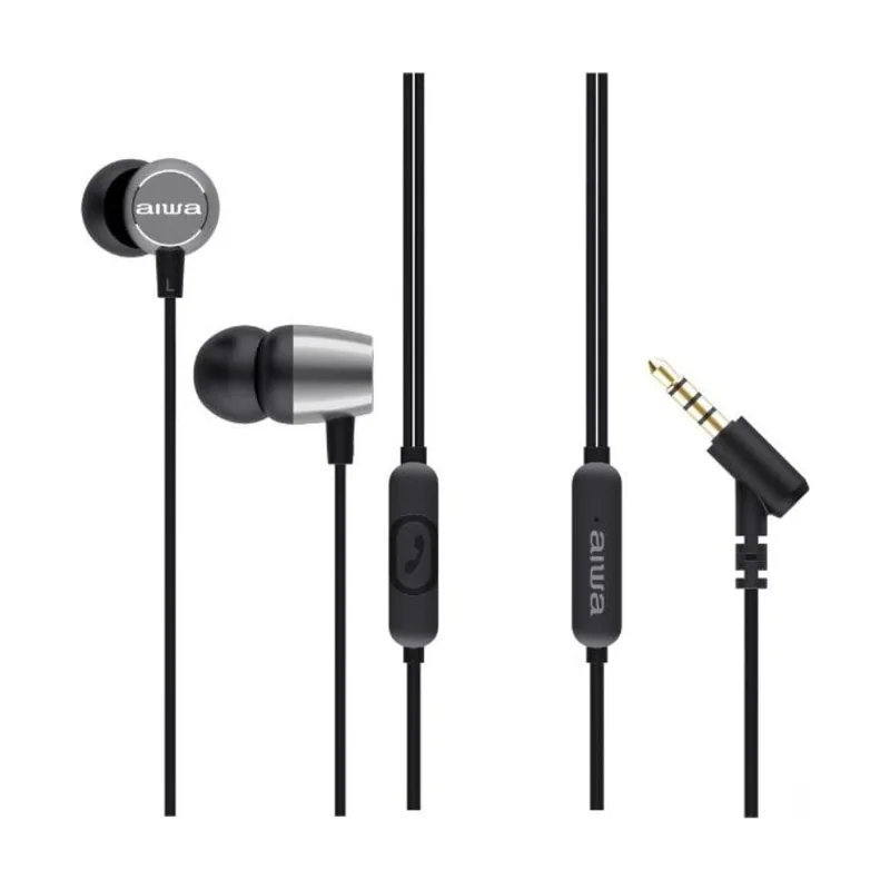 Aiwa Auriculares intrauditivos estm-30sl con micrófono jack 3.5