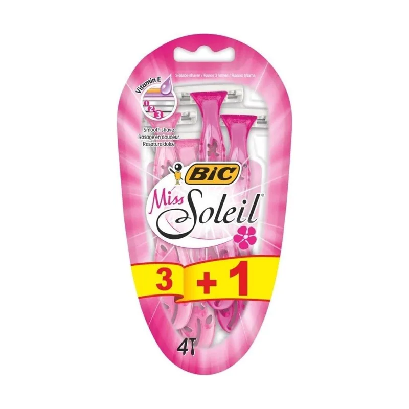 BIC Maquinilla de afeitar Usa&Getta Miss Soleil 3+1