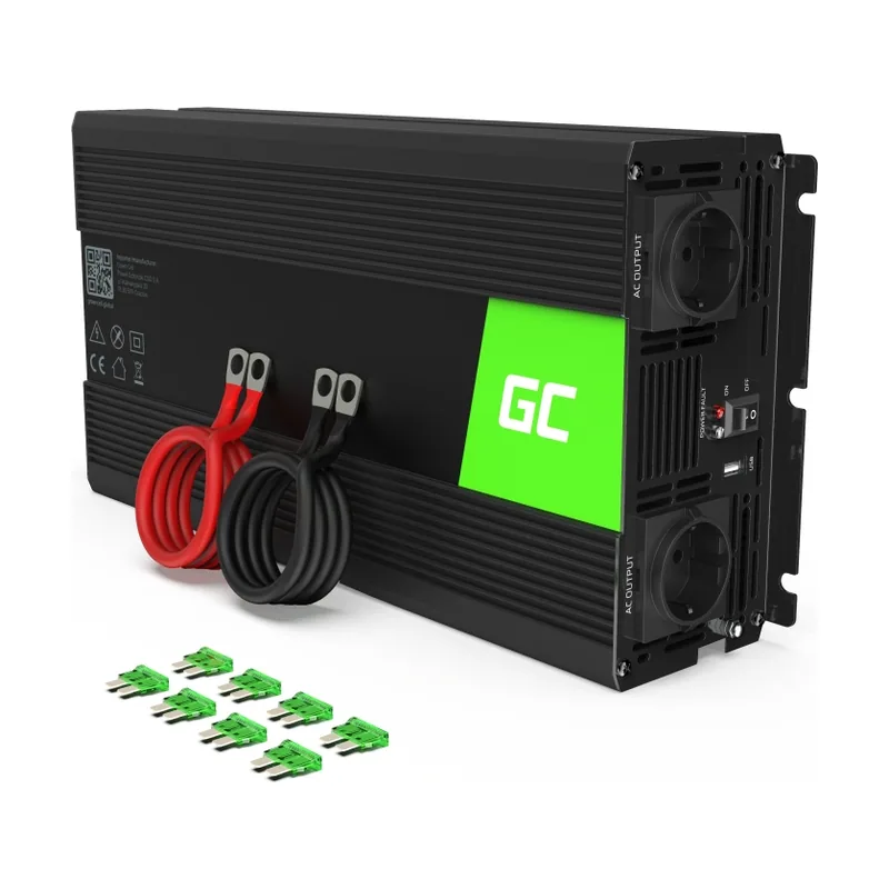 Green cell INV19 adaptador e inversor de corriente Auto 1500 W