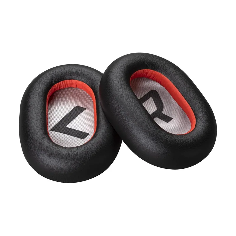 Poly Almohadillas para auriculares de cuero sintético negro Voyager 8200 2 unidades