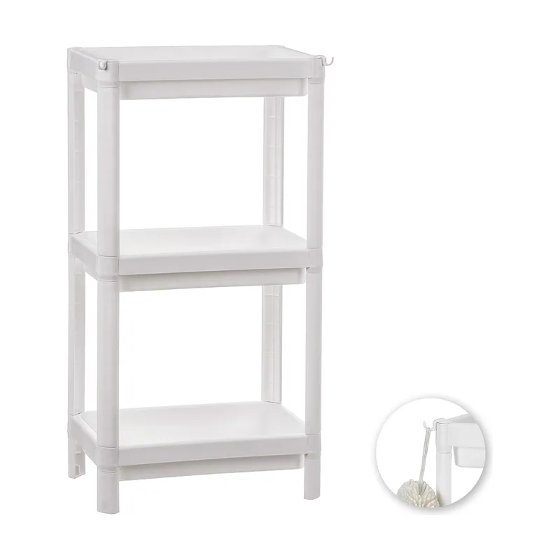 Balette Dekorum Estantería de Baño Ballete Blanco Plástico 35,5 x 23 x 75 cm