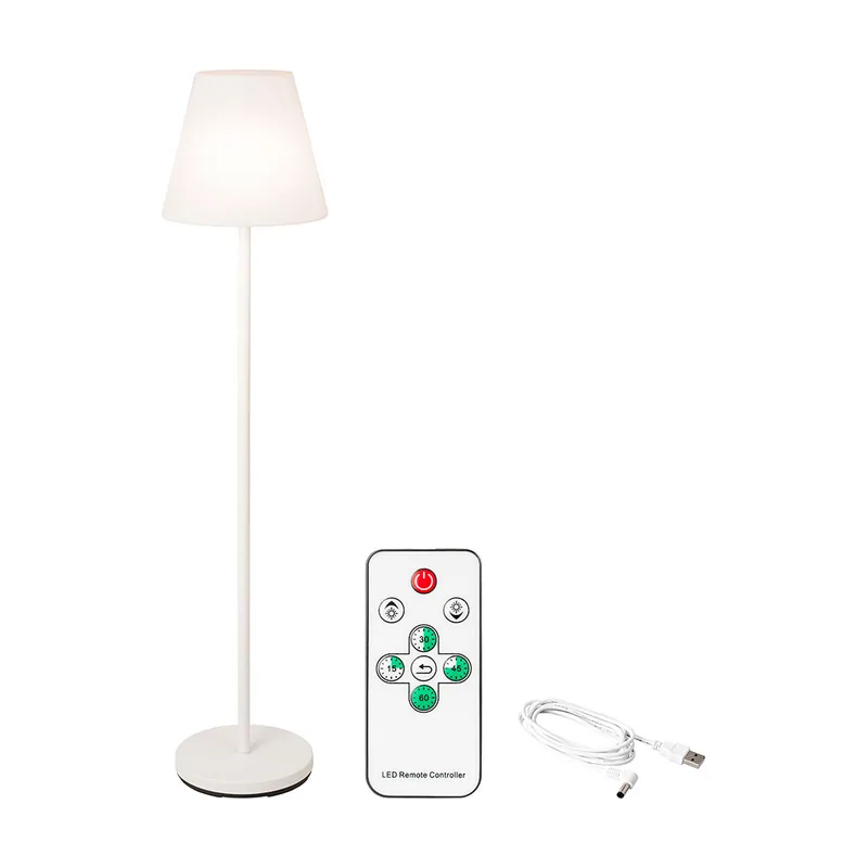 Lumineo suelo recargable blanca de 150 cm
