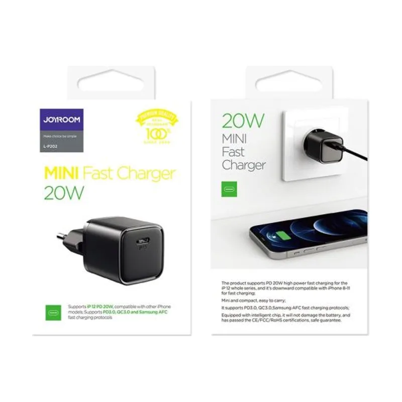 Joyroom Cargador con USB tipo C 20 W Power Delivery Quick Charge