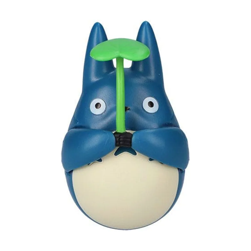 Semic Mi vecino totoro figura de fondo redondo mid totoro with leaf 6 cm