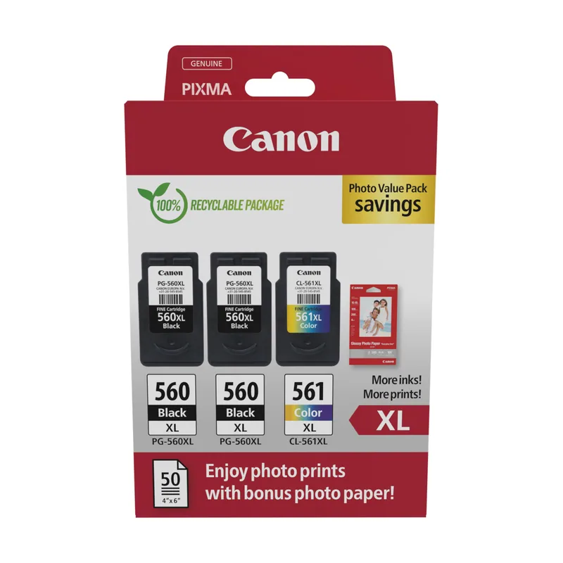 Canon 3712C012 cartucho de tinta 3 pieza s Alto rendimiento XL