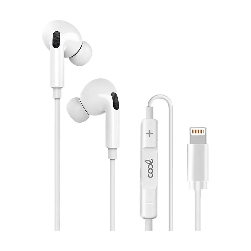 Cool Auriculares Blancos Stereo con Micro para iPhone