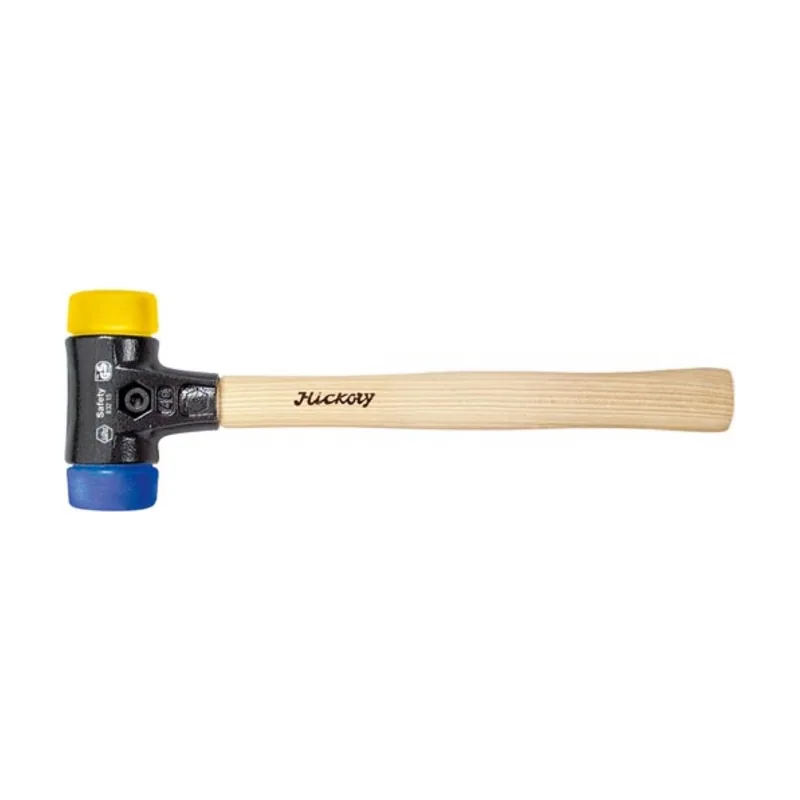 Wiha Martillo de cara blanda Safety blando/semiduro con mango de madera Hickory