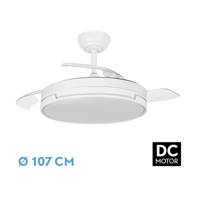 Abrila FABRILAMP PAPIRO ventilador de techo LED para interior