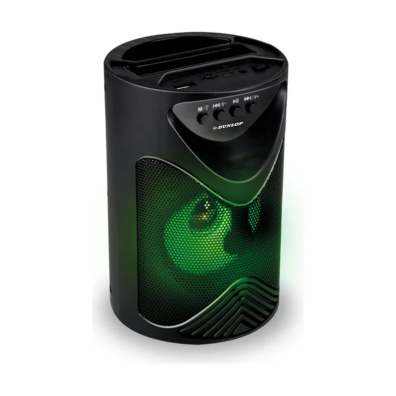 Dunlop Altavoz portátil 10W Bluetooth luz LED