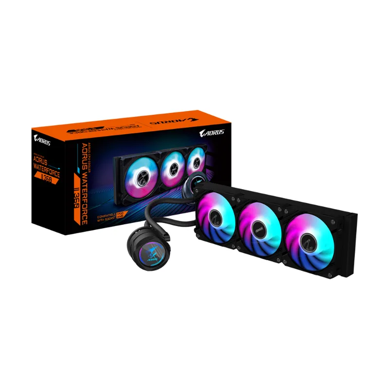 Gigabyte Refrigeración líquida AIO AORUS WATERFORCE II 360 ICE para CPU