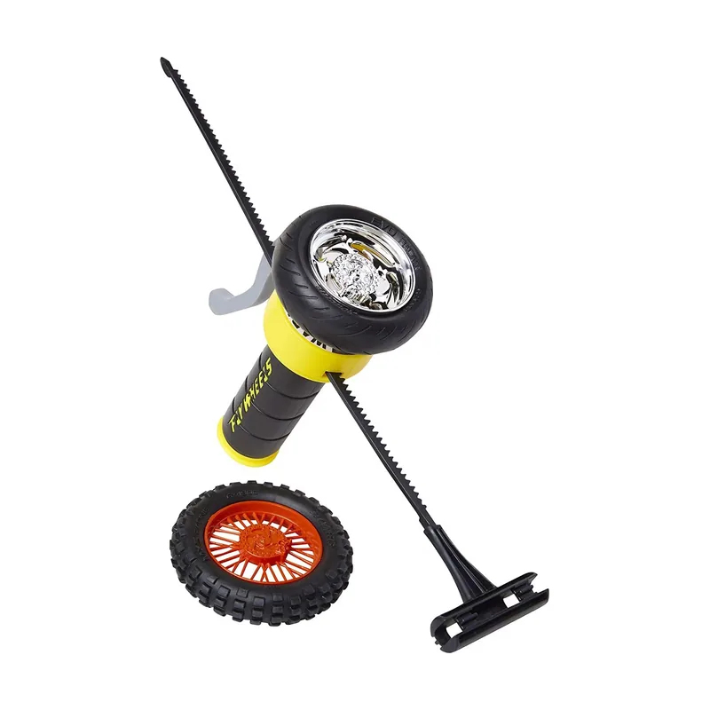 Jakks Pacific Coche Juguete Fly Wheels Ejector Street Shadow Con Neumatico Extraible Amarillo Brillante Para Ninos Diversion Sin Limites Edad Recomendada Desde Cuatro Anos