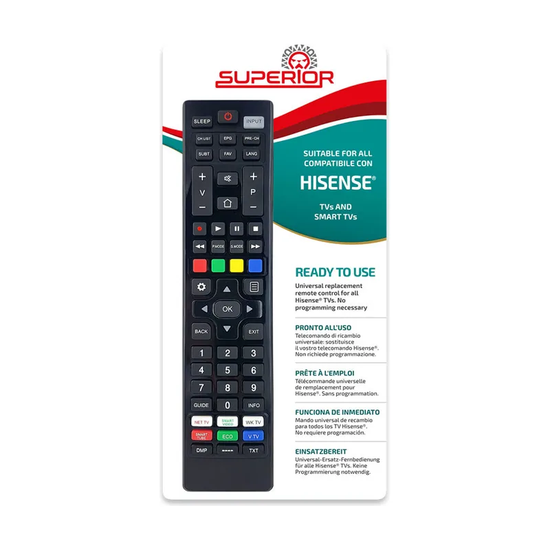 Superior Mando Universal Televisores Hisense Smart suptrb028 Superior/hisense