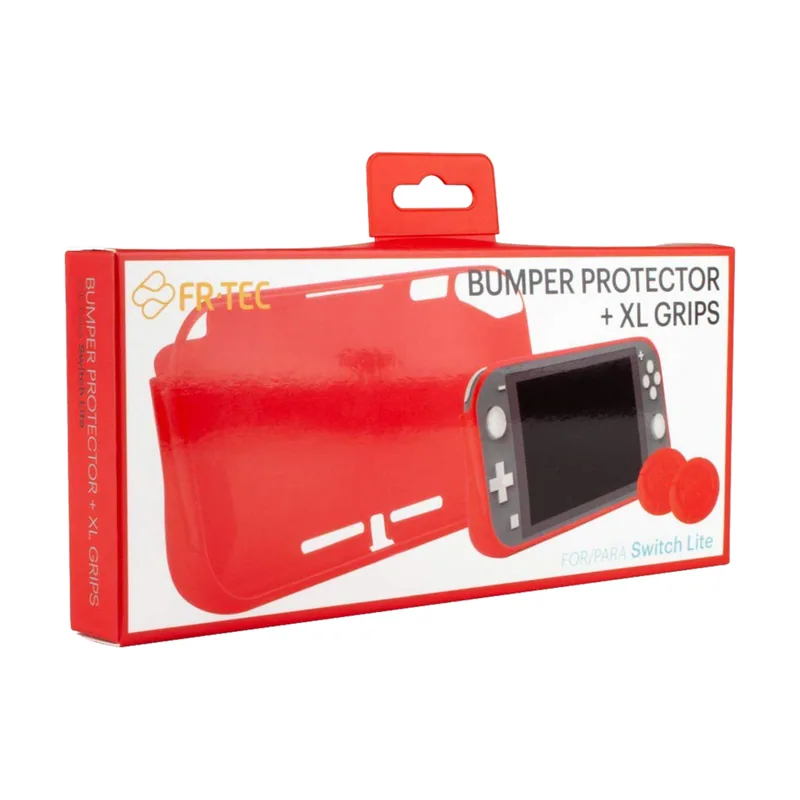 Freatec Kit Protector Bumper + 2 Grips para Nintendo Switch lite