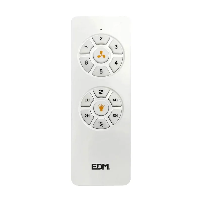 EDM Mando a Distancia para Ventilador 33826 Kara 33825 Blanco Recambio