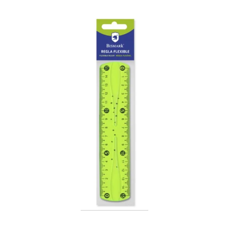 Bismark 324737 cirterio Regla de escritorio 150 mm Cloruro de polivinilo PVC Verde 1 pieza s