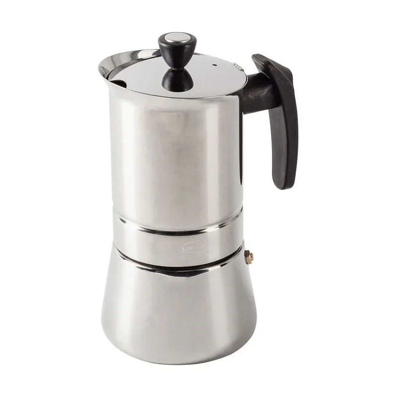 SAN Ignacio Cafetera Italiana Moods SG-3594 Acero Inoxidable 6 Tazas