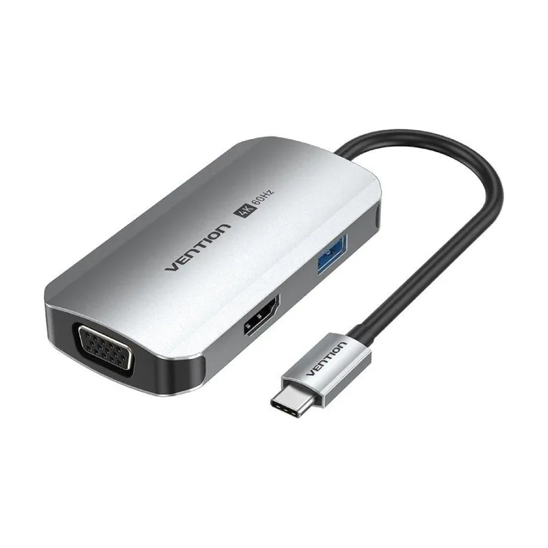 Vention Docking usb tipo-c tqahb 1xhdmi 1xusb 1xvga 1xusb tipo-c pd