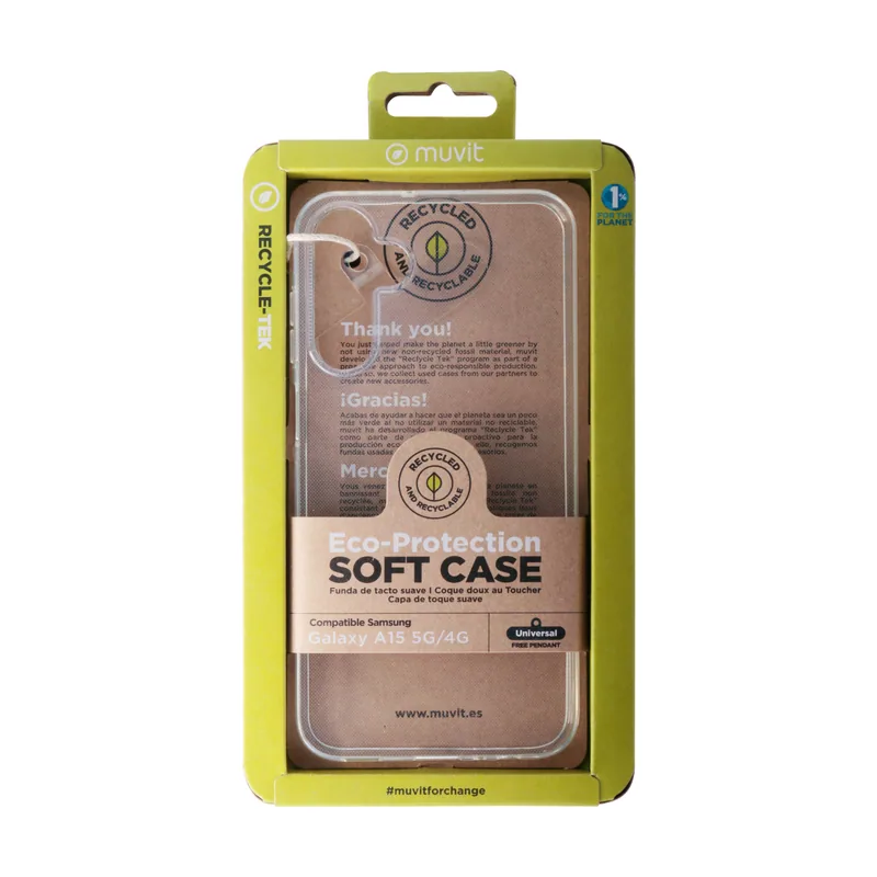 Muvit for change funda recycletek compatible con samsung galaxy a15 4g/5g